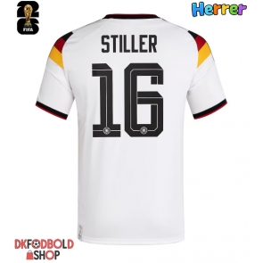 Tyskland Angelo Stiller #16 Hjemmebanetrøje VM 2026 Kort ærmer Tyskland Angelo Stiller #16 Hjemmebanetrøje VM 2026 Kort ærmer